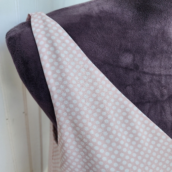 Express Women's Polka Dot Pink White Strappy Double V Neck Tank Top S - Picture 7 of 12